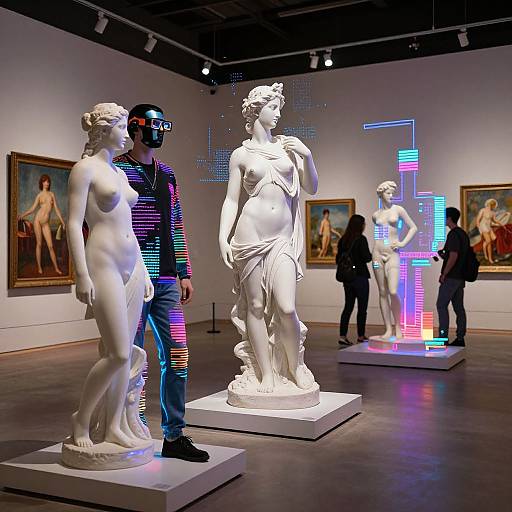 AI-Enhanced Adult Art Installation