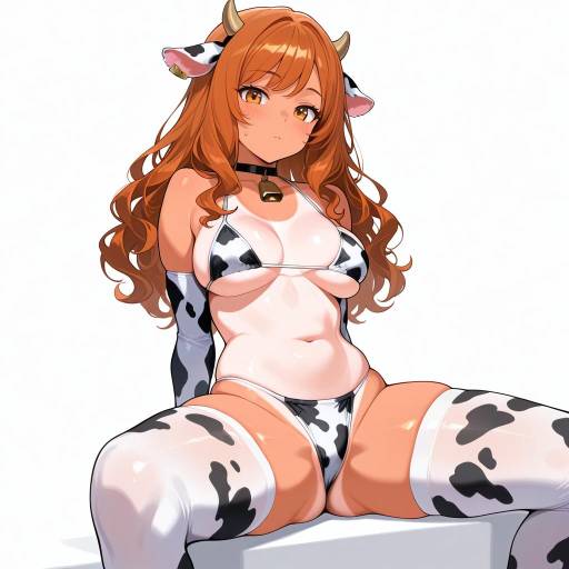 Athletic Cowgirl in Playful Pose Athletic Cowgirl in Playful Pose