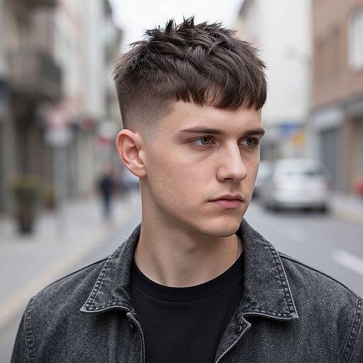 Blowout Fade Haircut on Stylish Man