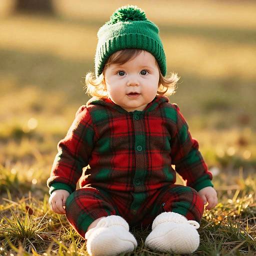 Golden Hour Baby Girl Christmas Outfit