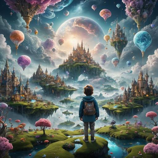 Enchanting Child's Dream Landscape Visuals