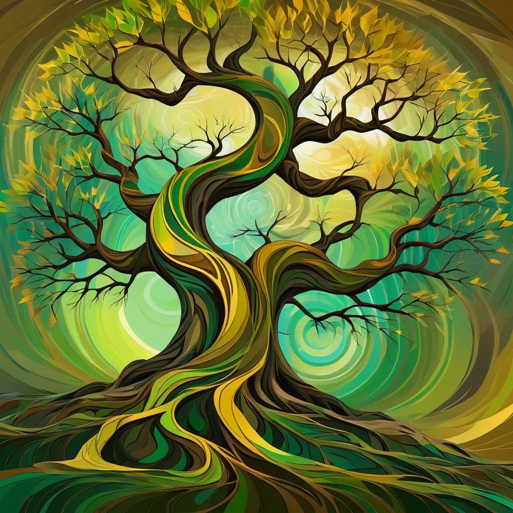 Fantasy Tree of Twisting Branches