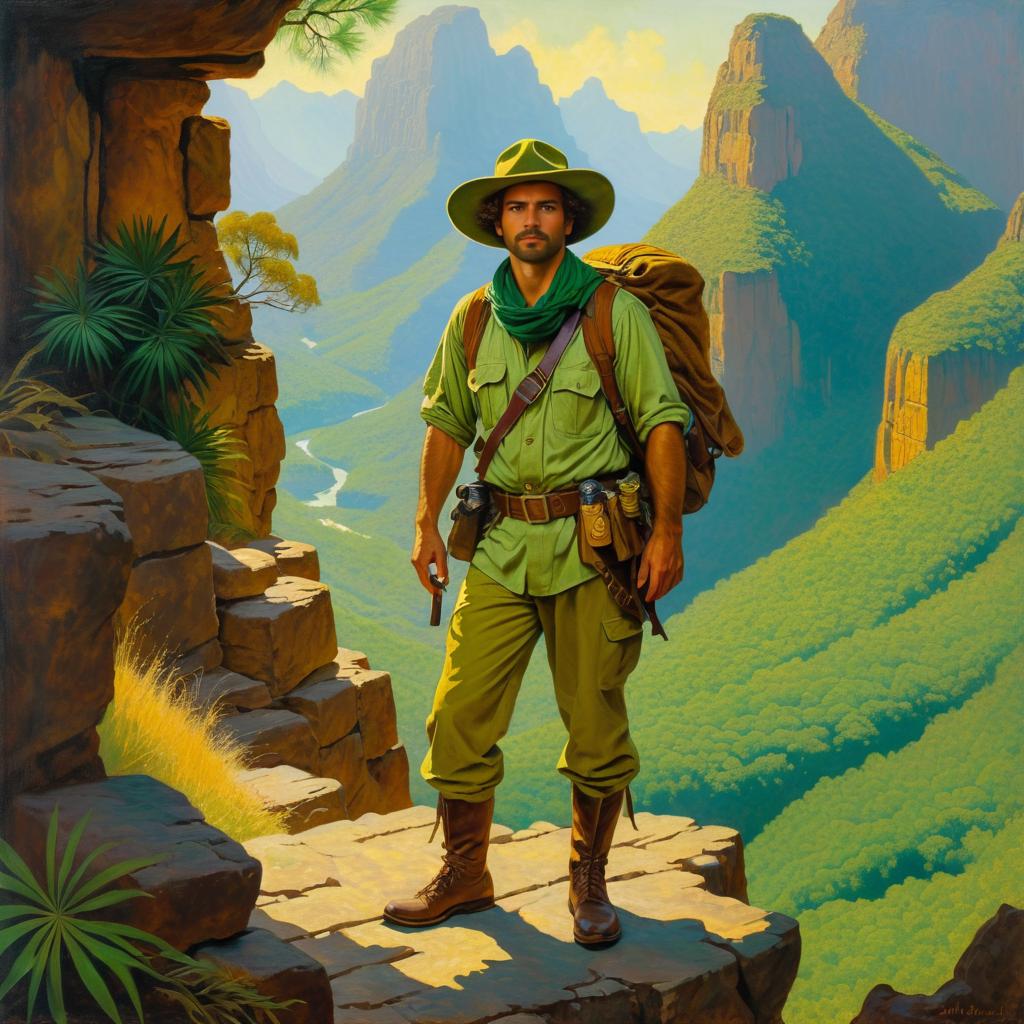 Explorer in a Lost City Adventure