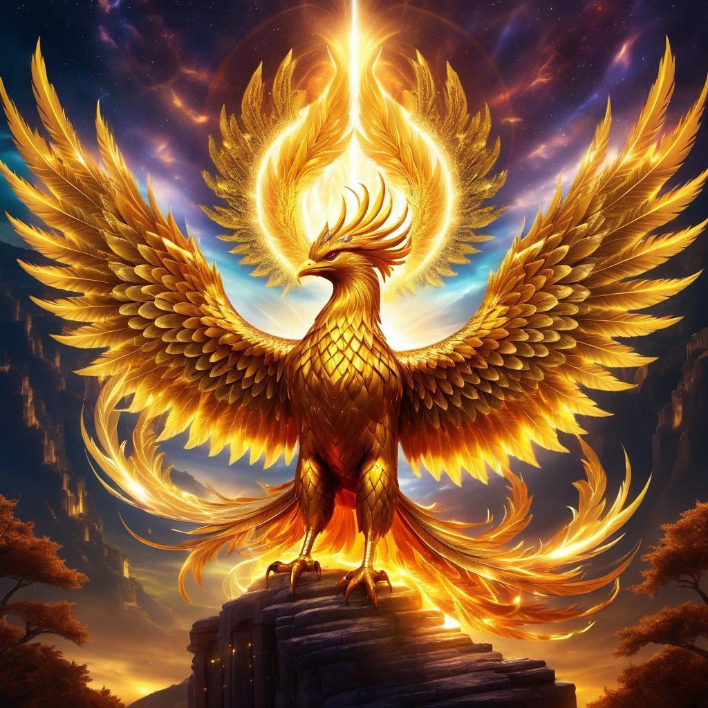 Majestic Phoenix Rising in Epic Glory