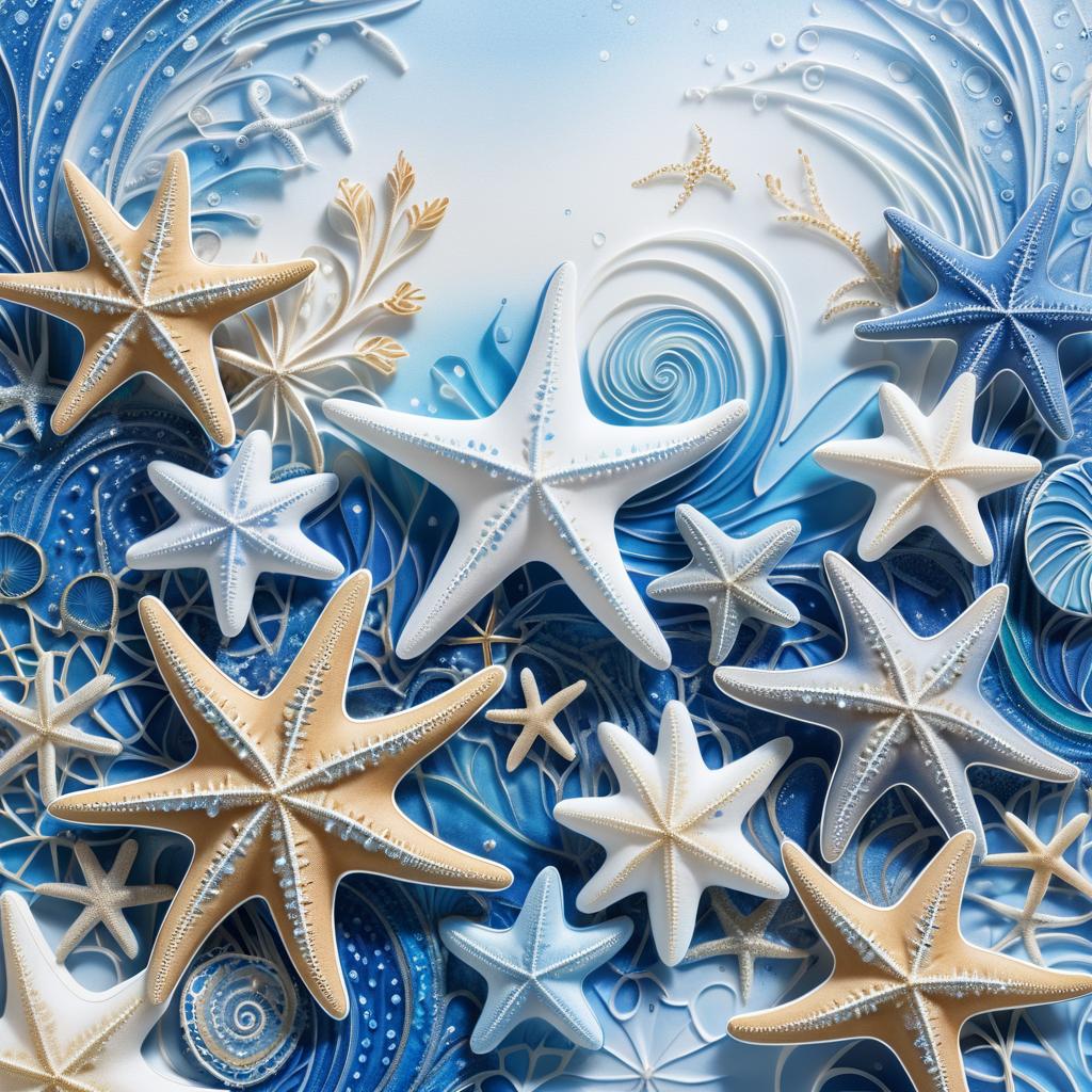 Whimsical Starfish in Marine Fantasy