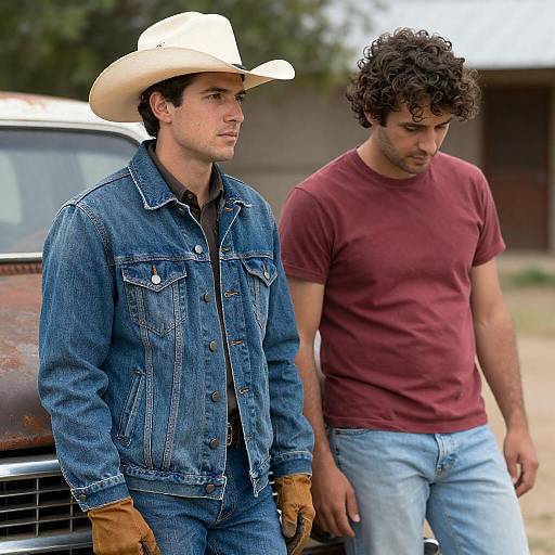 Outdoor Portrait of Two Men
