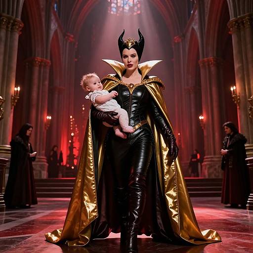 Regal Dark Fantasy Queen Portrait