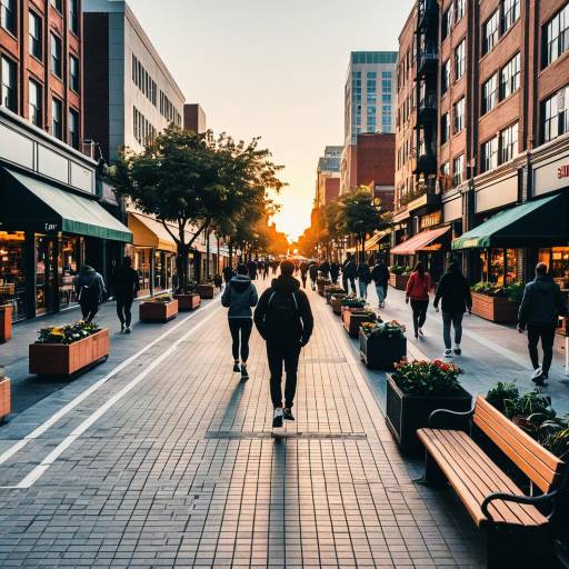 Downtown Sunset Promenade Walk Downtown Sunset Promenade Walk