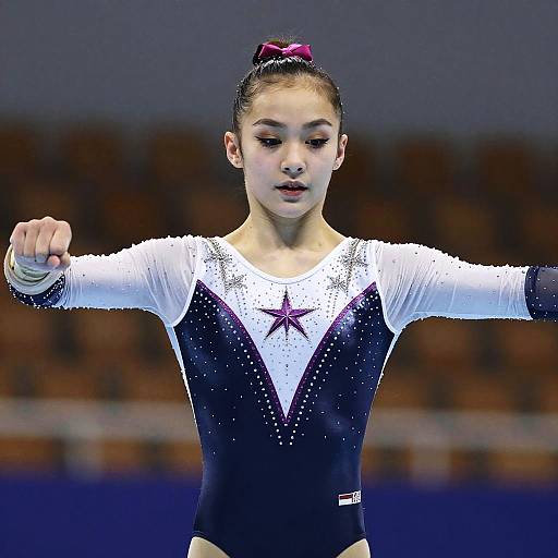 Dynamic Young Gymnast Portrait