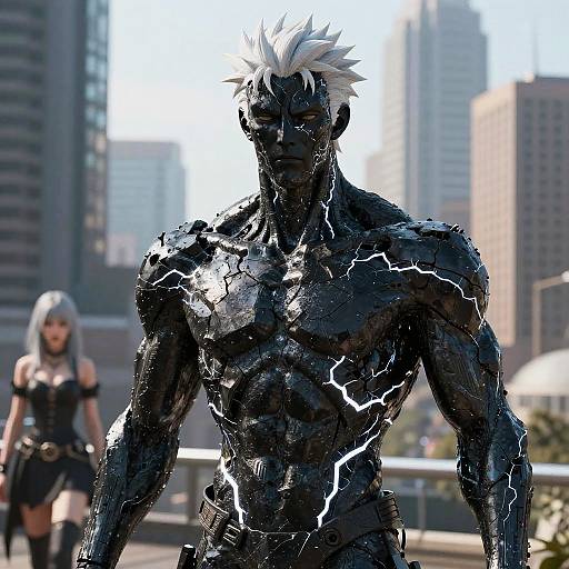 Masterpiece of a Rock Humanoid Warrior