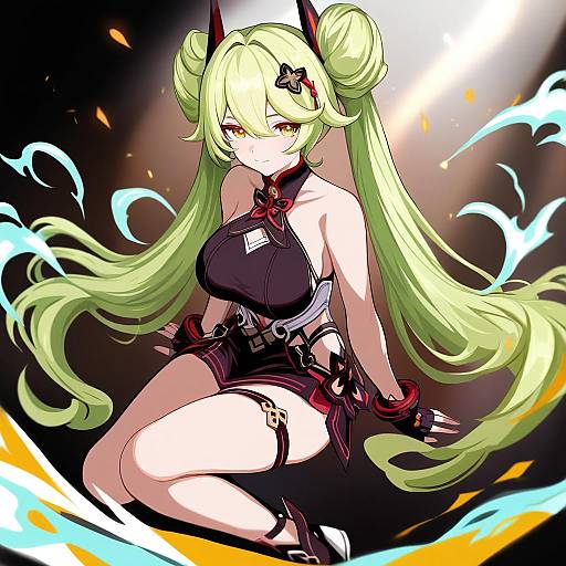 Illustration of Ai-chan (honkai impact), honkai (series) in the style of E10