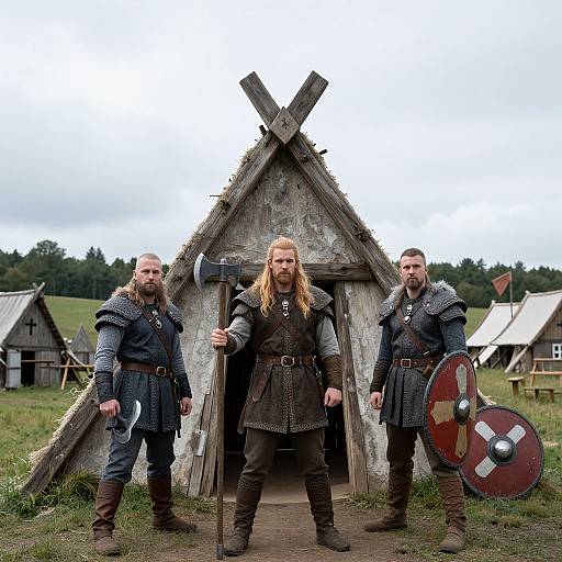 Viking Longhouse with Huscarls