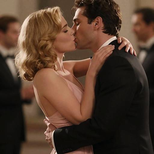 Passionate Kiss: A Romantic Movie Poster