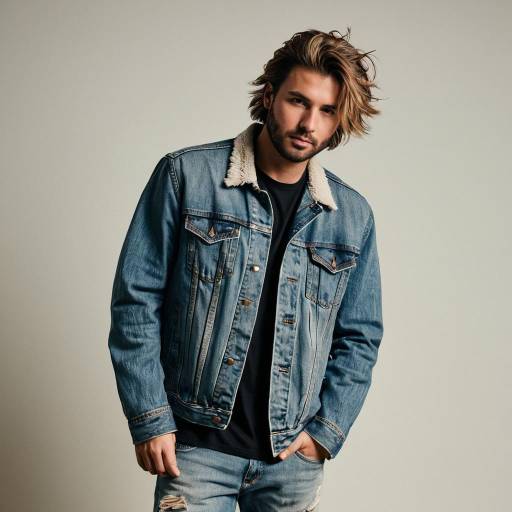 Man in Denim Jacket and Jeans