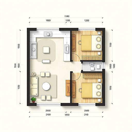 Cozy Small House Floor Plan AI