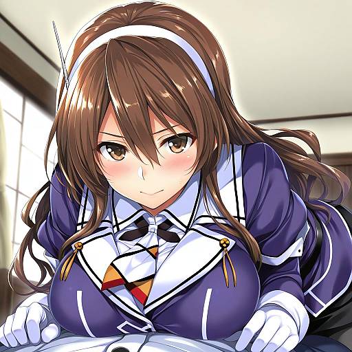 Illustration of Ashigara kai ni (kancolle), kantai collection in the style of Gintarou (kurousagi108)