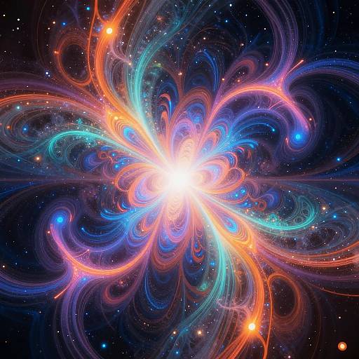 Futuristic Neon Abstract AI Art