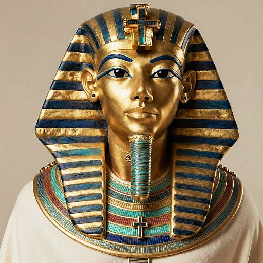Pharaoh Costume with Cross Necklace