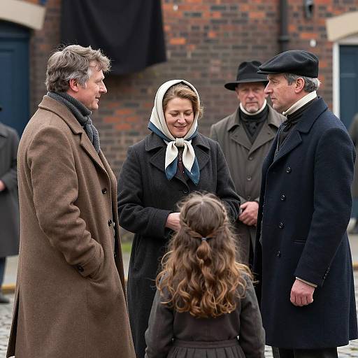 Victorian Winter Street Scene Photography