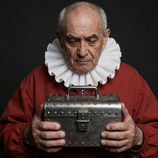 Intense Portrait of an Elderly Man