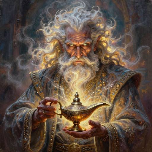 Ethereal Elder Djinn Portrait