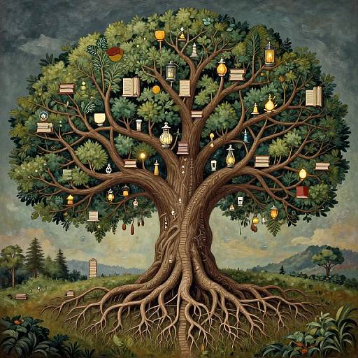 Symbolic Tree of Life Path