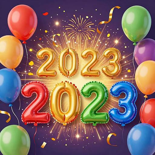Vibrant New Year's 2023 Celebration
