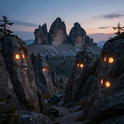 Twilight Pinocchio Mountains Fantasy