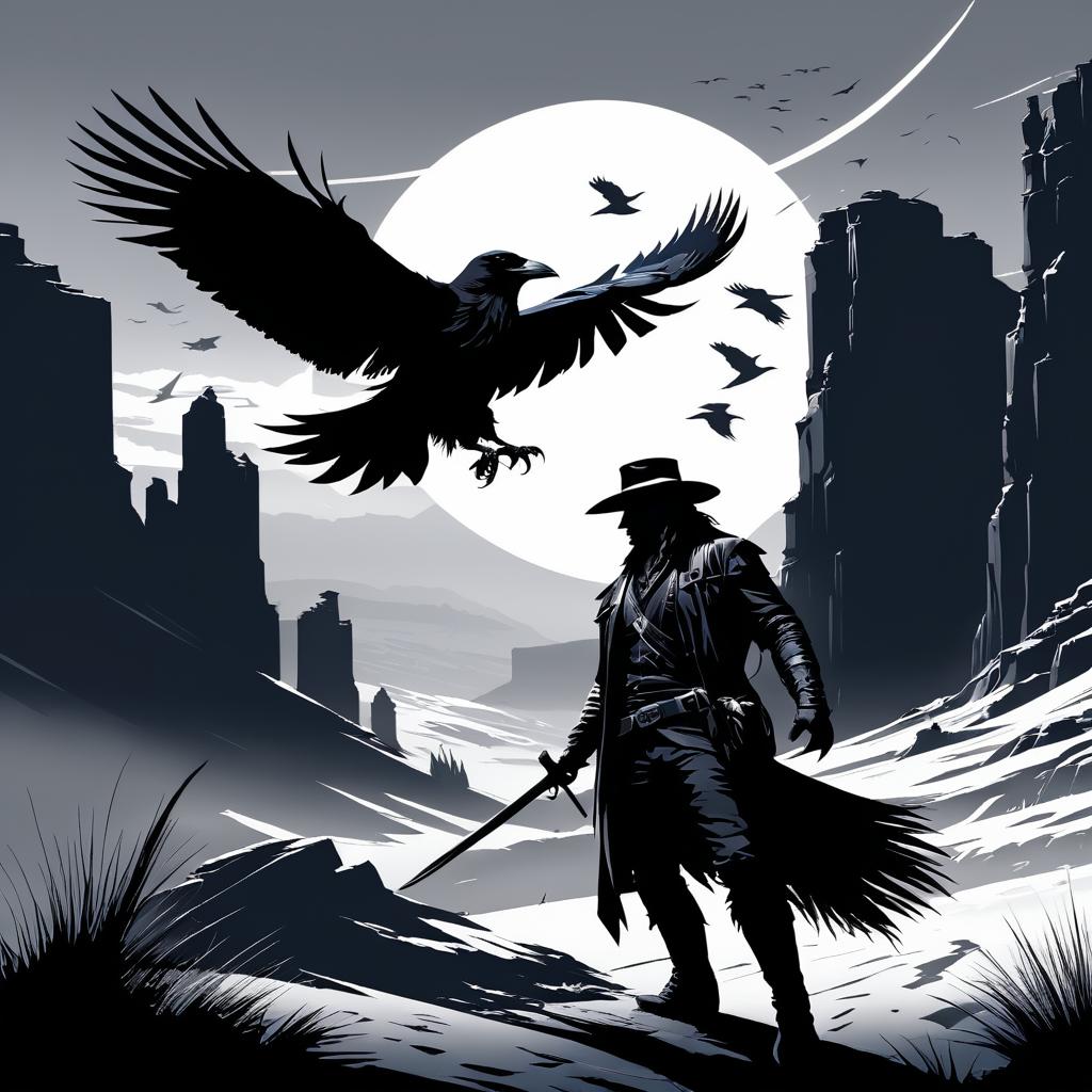 Outlaw and Raven: A Dramatic Encounter