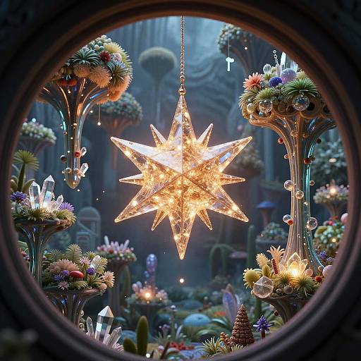 Shamanic Hanging Star-Orchard of Glass Trees