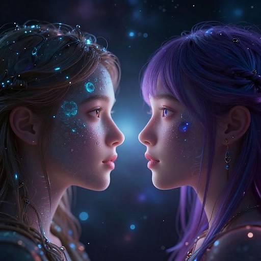 Cosmic Glow of Opposites Attracting