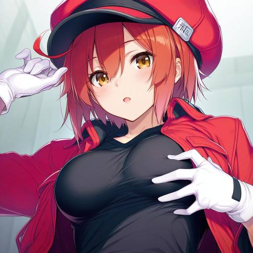 Illustration of Ae-3803, hataraku saibou in the style of Nilitsu