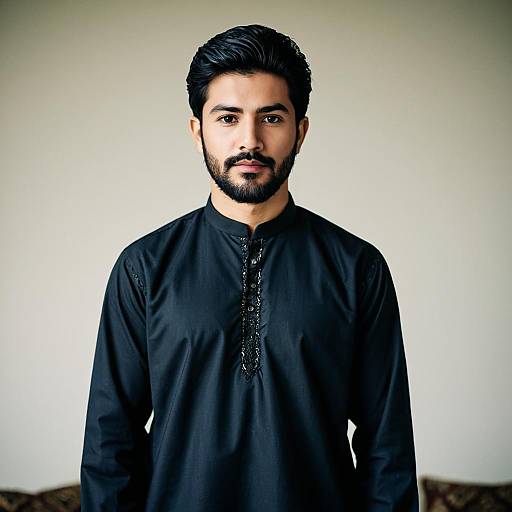 Realistic Portrait of a Muslim Boy