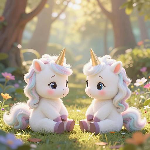 Kawaii Elf in a Magical Forest