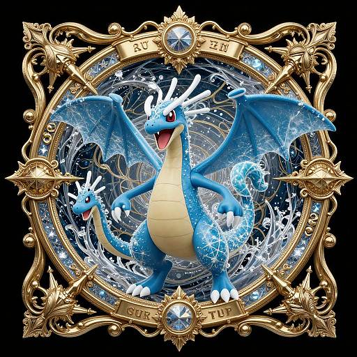 Intricate Ice-Type Pokémon Artwork