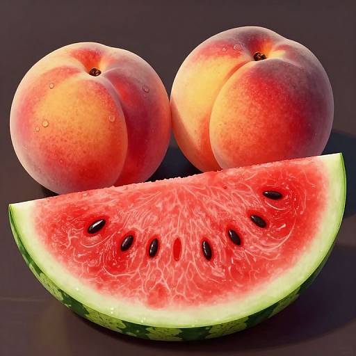 Retro Vibrant Fruit Smile Illustration