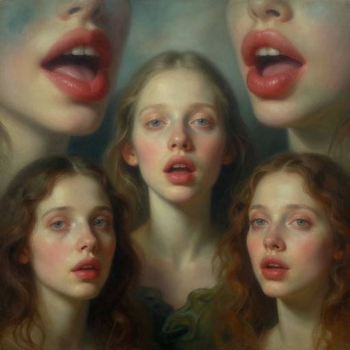 Surreal Portraits with Distorted Features