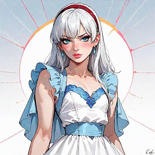 Athletic Anime Ballerina Portrait