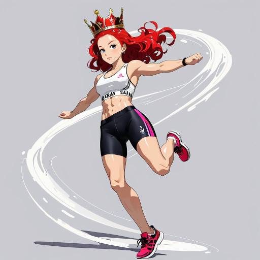Dynamic Runner with Vibrant Energy