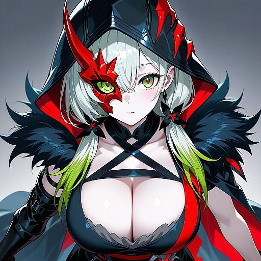 Illustration of Diabellstar the black witch, yu-gi-oh! in the style of Bang-you