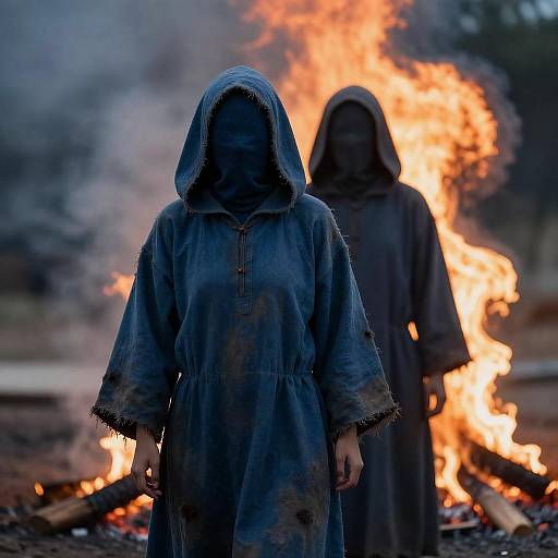 Mysterious Figures by Fiery Blaze