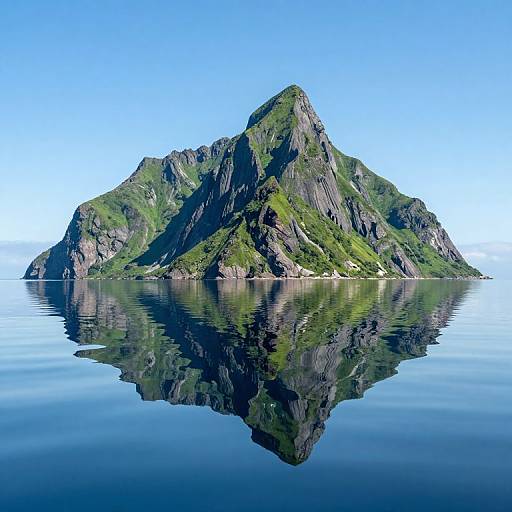 Majestic Jagged Mountain Reflections
