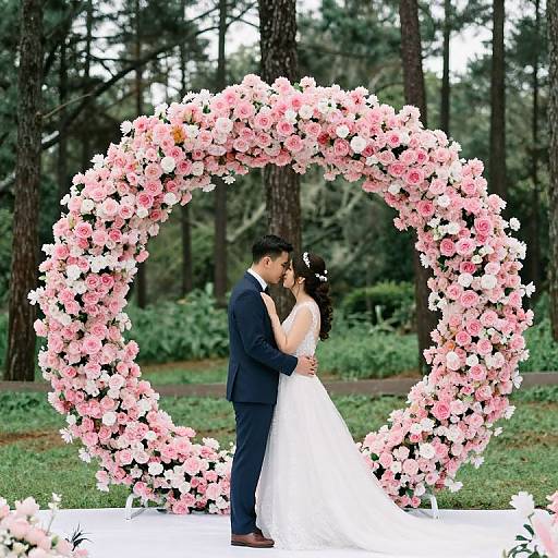 Giant Pink Floral Wedding Backdrop