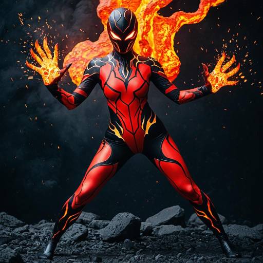 Fiery Magma Cosplay Costume Concept