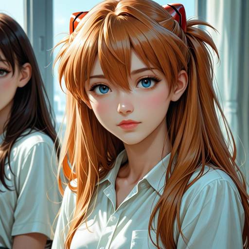 Close-Up of Asuka and Friends