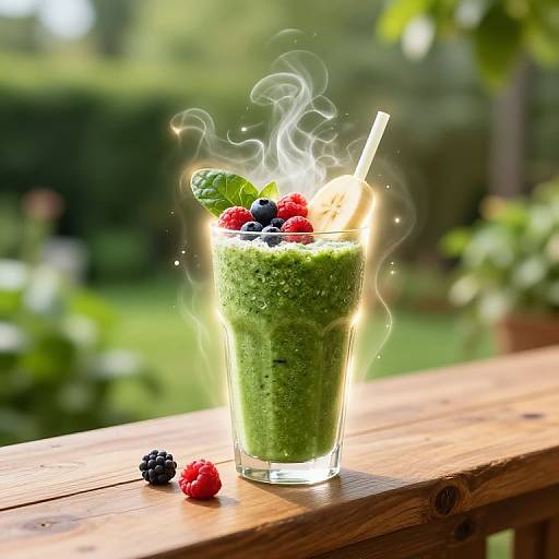 Glowing Smoothie Radiating Vitality