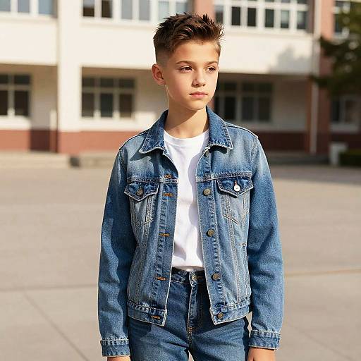 Teen Girl with Shadow Fade Hairstyle