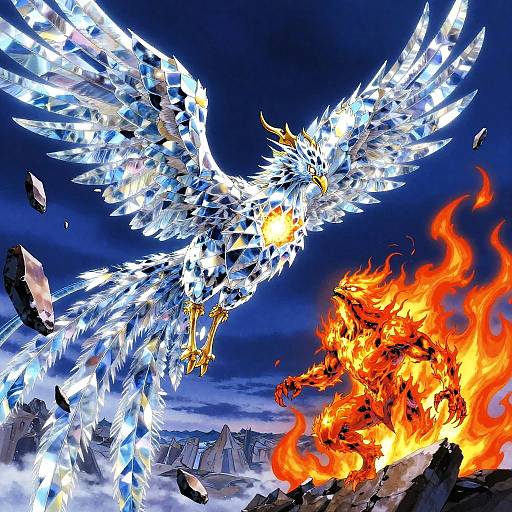 Crystalline Phoenix vs Firestorm Entity