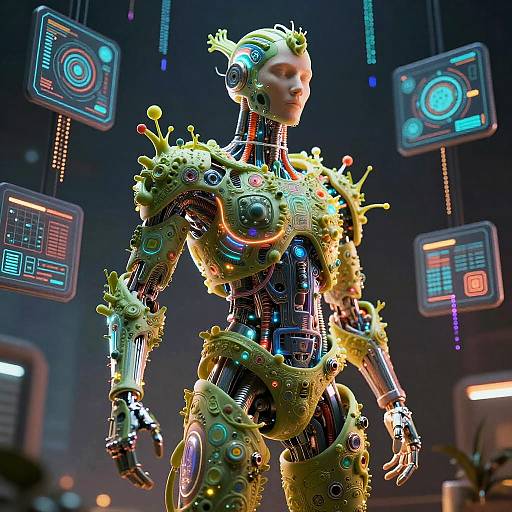 Cybernetic Human Generator Visualization