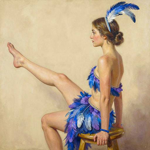 Vibrant Watercolor Portrait of a Woman